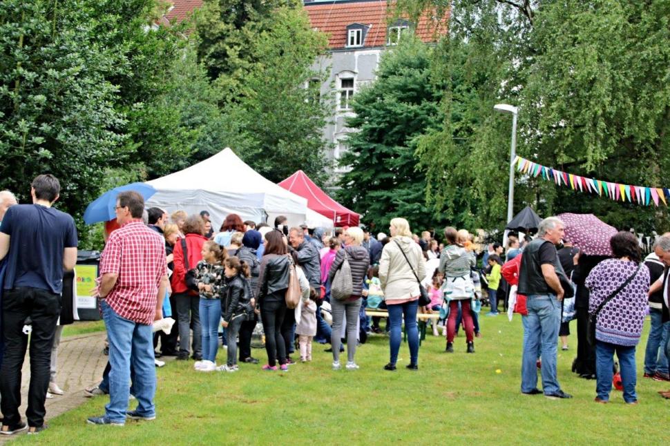 Nachbarschaftsfest am Goetheplatz 1. Juli 2017, Foto: Hartmut Sternbeck